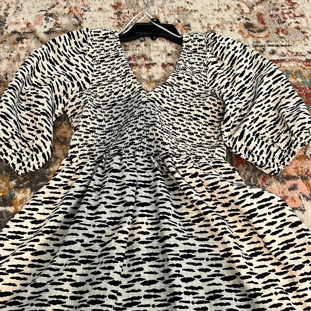 Black and white dress